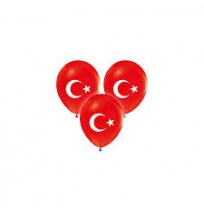 Vatan Türk Bayrağı Balon Lateks 100'lü Paket