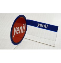 PVC Yeni Raf Önü İkaz Kulakçık
