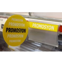 PVC Promosyon Raf Önü İkaz Kulakçık Sarı