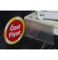 PVC Özel Fiyat Raf Önü İkaz Kulakçık